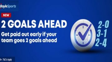 2 Goals Ahead Early Payout Offer from Boylesports